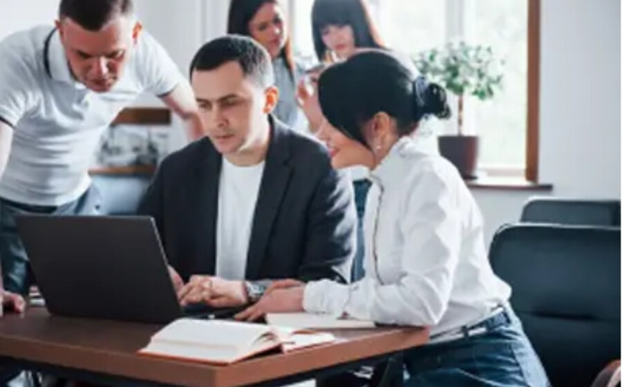 Business consultants planning a new company setup